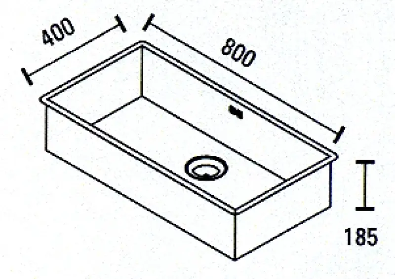 ABK Bingara extra grote rvs spoelbak 80x40cm vlakinbouw onderbouw en opbouw BIN80FVI