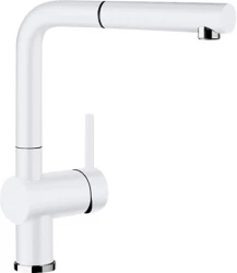 Blanco Keukenkraan LINUS-S silgraniet-wit met uittrekbare uitloop 516692