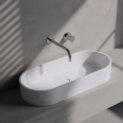 Waterevolution Flow inbouw wastafelkraan chroom met uitloop 25cm T116B01-25
