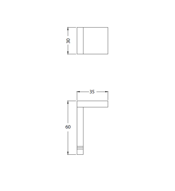 Waterevolution Deep handdoekhaak mat wit A250BR
