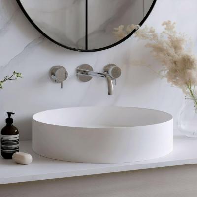 Waterevolution Flow 3-gats Inbouw Wastafelkraan Chroom met uitloop 15 cm T1163F01-15