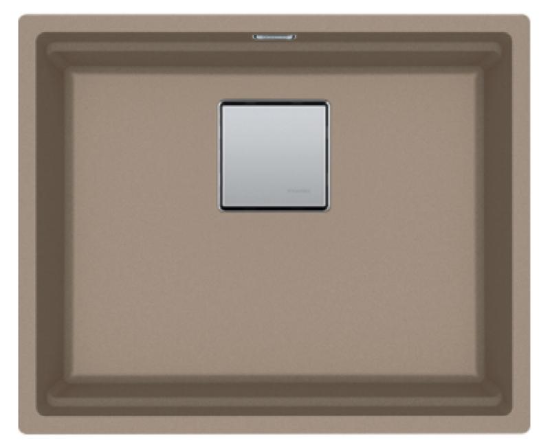 Franke Kubus KNG 110.52 spoelbak 52x42 taupe graniet onderbouw 125.0512.505