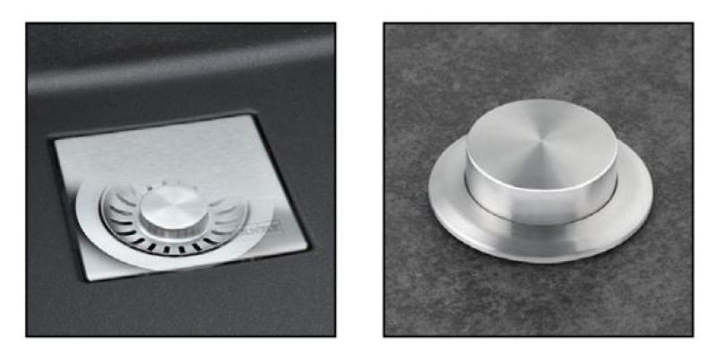 Franke Kubus KNG 110.62 spoelbak 72x42 antraciet graniet onderbouw met kraangatbank 125.0512.515