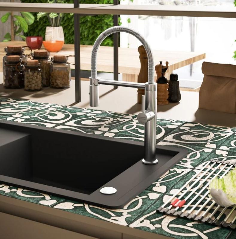 Franke Pescara Semi Pro L Keukenkraan flexibele uitloop rvs 115.0472.960