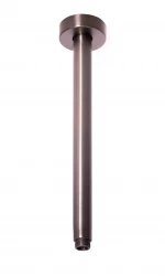 OUTLET Rubio Inox douchearm plafond 300mm volledig RVS in PVD kleur Gun Metal 1208920703 Laatste Product