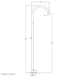 Waterevolution Flow baduitloop staand RVS T1673IE