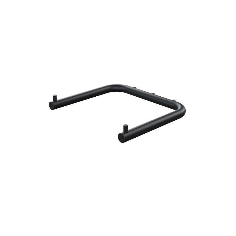 Waterevolution Flow Dubbele wc toiletrolhouder mat zwart A131PRV2