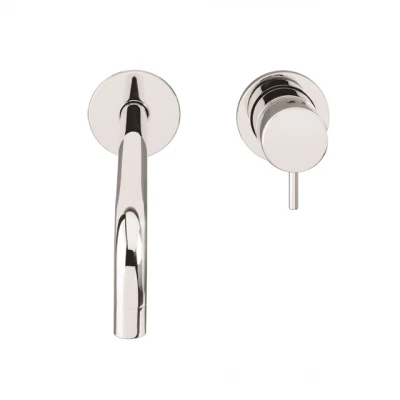 Waterevolution Flow Inbouw Wastafelkraan Chroom met uitloop 10 cm  T116B01-10