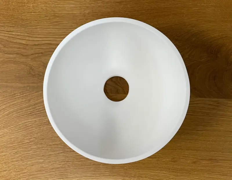 Solid S kleine waskom fontein Solid Surface rond 20 x 20 x 11 cm mat wit 1208953267