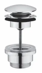 PB Unix wastafelplug 1 1/4 afsluitbaar push up click clack brons 1208953284