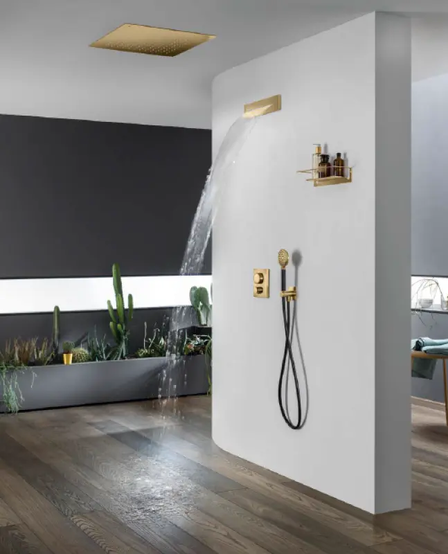 SB Waterval bad uitloop inbouw PVD goud 1208953545