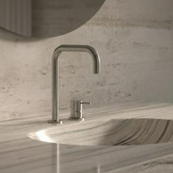 Waterevolution Flow 2-gats wastafelkraan RVS T112HIE