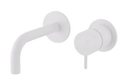 Waterevolution Flow inbouw wastafelkraan wit uitloop 10cm T116BBR-10