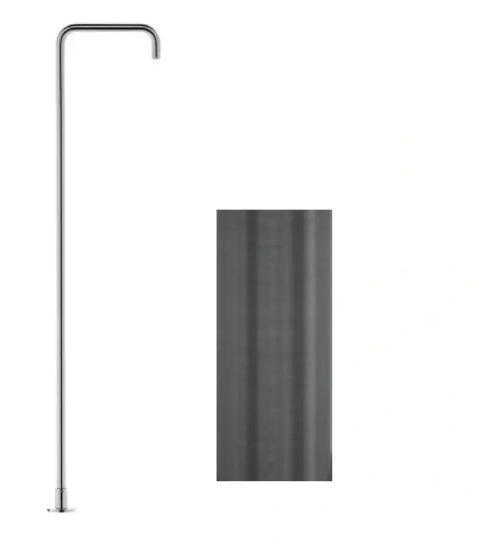 Waterevolution Flow Vrijstaande Wastafelkraan Uitloop PVD Gun metal T1.676.GM.E
