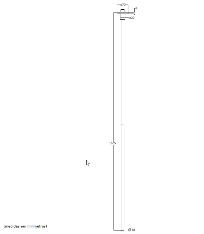 Waterevolution Flow plafond wastafelkraan uitloop volledig RVS T1678IE