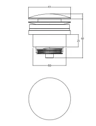 Waterevolution Flow afvoerplug 1.1/4 RVS VAL1IE