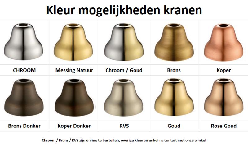 PB Classic douchekolom klassiek met thermostaatkraan en regendouche Brons