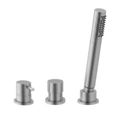 Waterevolution Flow 3-gats Badmengkraan voor Badrandmontage RVS T138SBIE