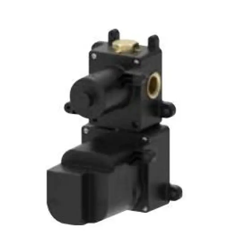 SB 316 AESTHETICS Round Inbouw thermostaatkraan met 2 uitgangen / stop-omstelkraan PVD goud geborsteld 1208954908