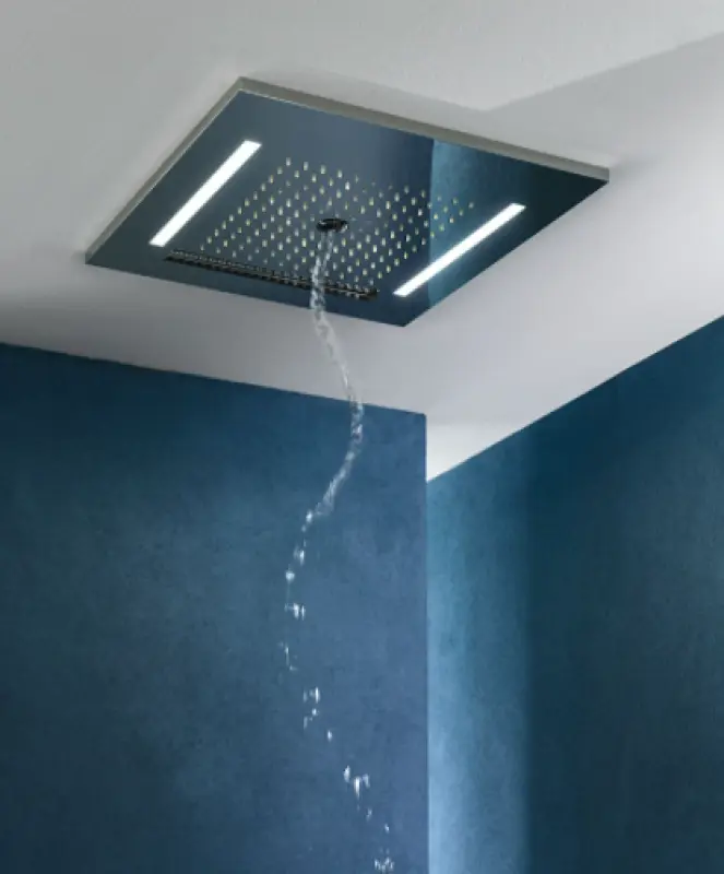 SB Wire-Twist Regendouche inbouw met chromotherapy verlichting PVD Goud 1208955381