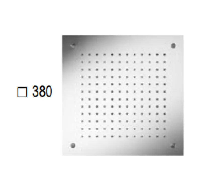 SB Square Chromotherapy Regendouche inbouw  Mat Zwart 1208955463