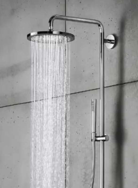 SB Round Messing Regendouche hoofddouche 20 cm Mat Wit 1208955604