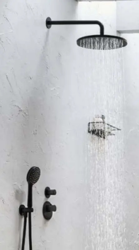 SB Round Regendouche hoofddouche kunststof 30 cm Mat Wit 1208955614