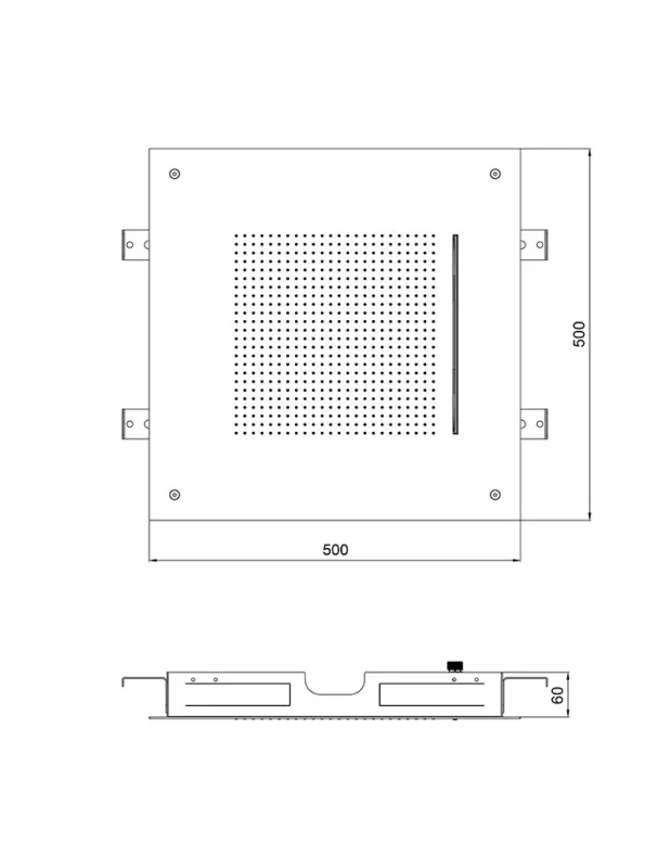 SB Square 316 Inbouw Regendouche Velvet Temptation en waterval mat wit 1208956750
