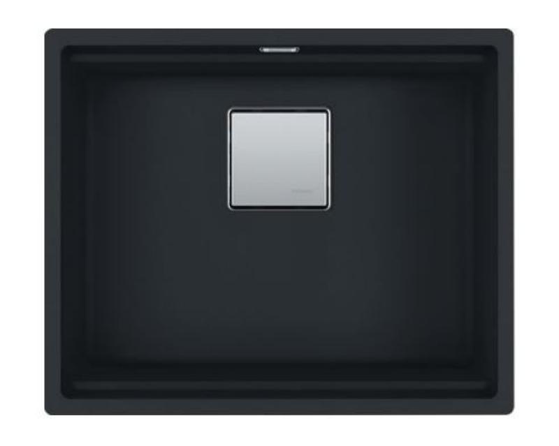 Franke Kubus KNG 110.52 mat zwarte spoelbak 52x42 graniet onderbouw 125.0627.319