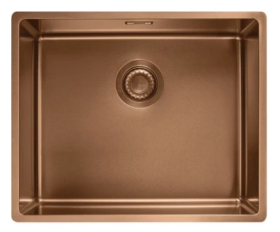 Franke Mythos Masterpiece BXM 210.50 PVD Koper Spoelbak 500x410mm Vlakbouw en Onderbouw 127.0674.363