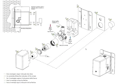 Waterevolution Flow inbouw doucheset mat wit met thermostaat regendouche en handdouche 1208957344