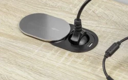 Indux Slide inbouw keukenstopcontact Penaarde in werkblad met USB en stopcontact kleur rvs 1208957392