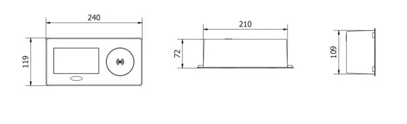 Indux Flip keuken stopcontact randaarde in het werkblad mat zwart met draadloos en 2 USB opladers 1208957427
