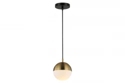 Decor Abies messing gouden hanglamp met metalen ronde hemel 3558