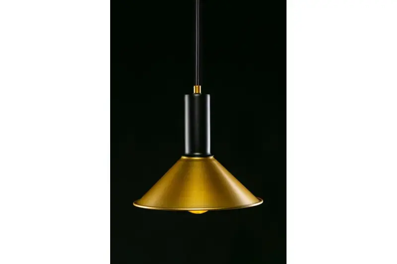 Decor Prive moderne messing gouden hanglamp kegelvormig 7610