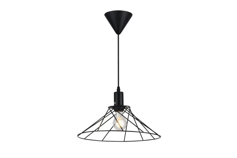 Decor Tilia zwarte moderne decoratieve draadhanglamp 7849