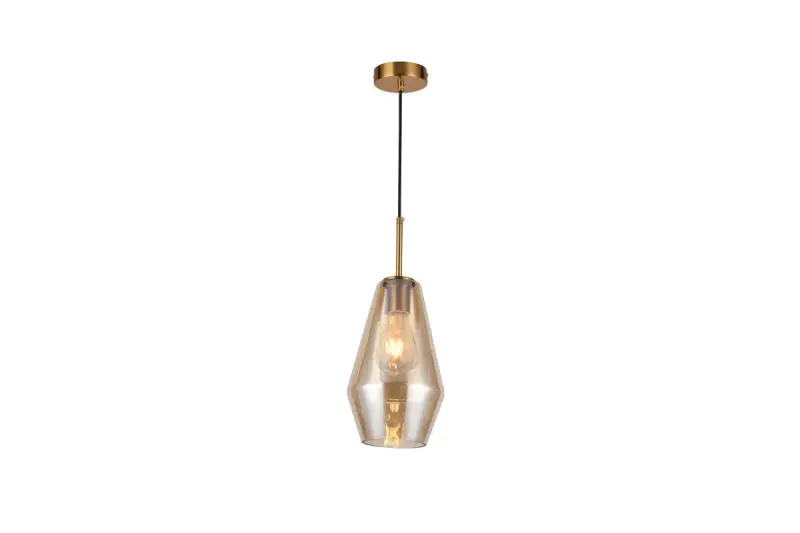 Decor Lime 397 mm hoge moderne amber kleurige hanglamp 7900