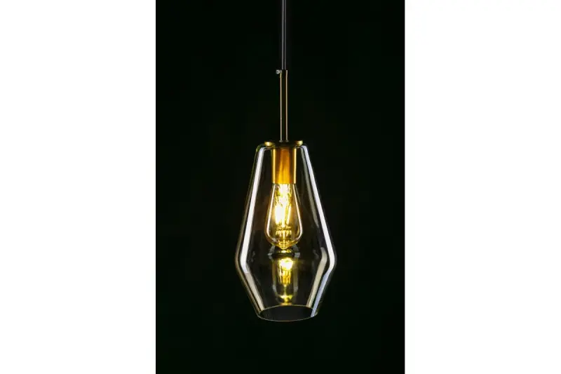 Decor Lime 397 mm hoge moderne amber kleurige hanglamp 7900