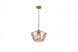 Decor Lime 339 mm hoge moderne amber kleurige hanglamp 7924