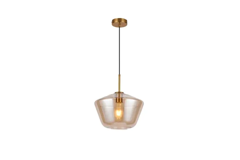 Decor Lime 339 mm hoge moderne amber kleurige hanglamp 7924