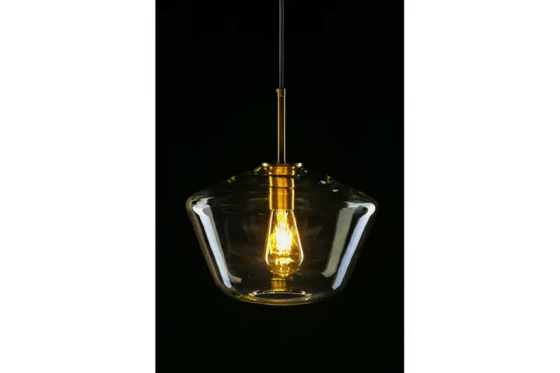 Decor Lime 339 mm hoge moderne amber kleurige hanglamp 7924