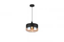 Decor Lender moderne hanglamp van metaal en glas breedte 250 mm 8433