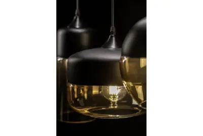 Decor Lender moderne hanglamp van metaal en glas breedte 250 mm 8433