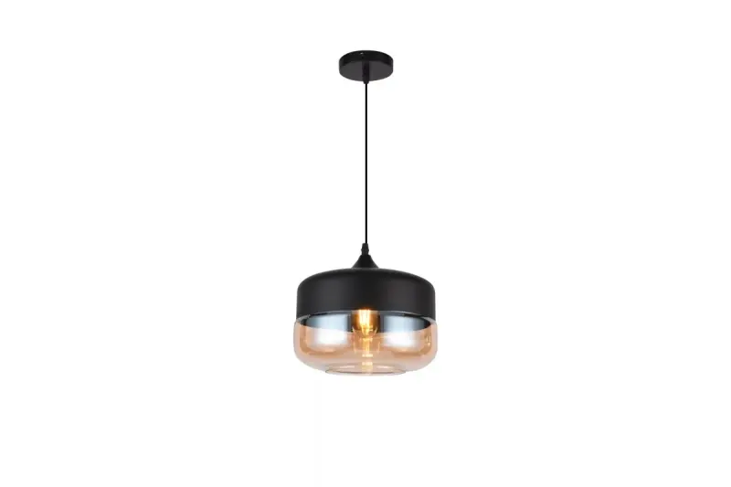 Decor Lender moderne hanglamp van metaal en glas breedte 250 mm 8433