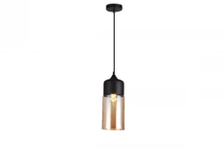 Decor Lender moderne hanglamp van metaal en glas breedte 130 mm 9300