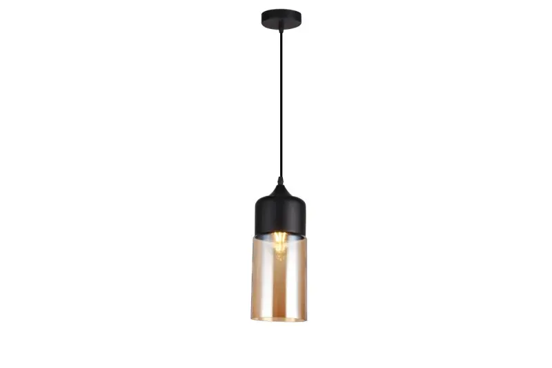 Decor Lender moderne hanglamp van metaal en glas breedte 130 mm 9300