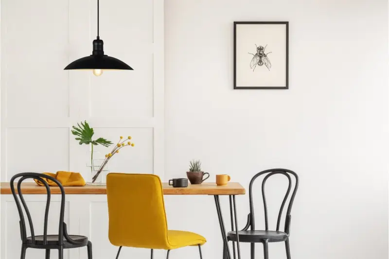 Decor Horizon matt black industrial pendant lamp 4512