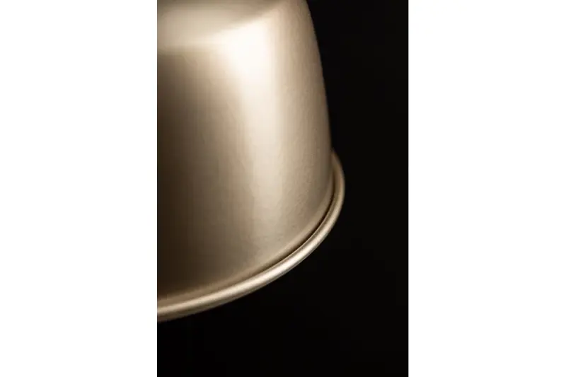 Decor Zenit metalen koepelvormige beige hanglamp met metallic afwerking 4871
