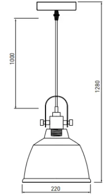 Decor Zenit metalen koepelvormige gouden hanglamp met metallic afwerking 4925