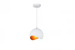 Decor Mavia bolvormige wit gouden hanglamp 4949